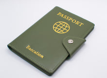 Load image into Gallery viewer, Olive Green Baecation Passport Wallet
