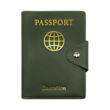 Load image into Gallery viewer, Olive Green Baecation Passport Wallet
