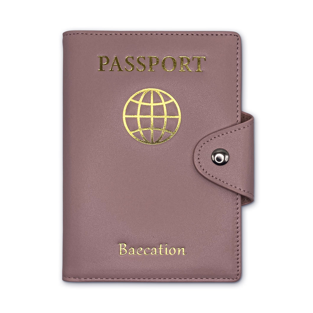 Strawberry Pink Baecation Passport Wallet